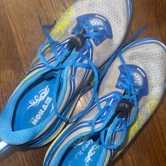 Hoka Blue and Yellow Athletic Sneakers main image 7